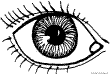 Colorea esta l&aacute;mina sobre Las Partes del Cuerpo. Pinta el Ojo